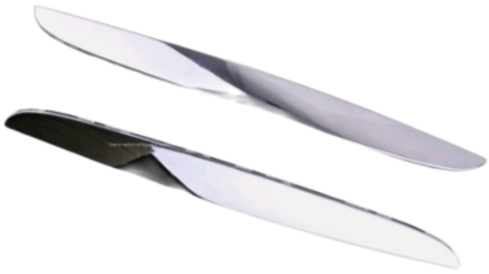 BMW Front Hood Molding Trim L+R set